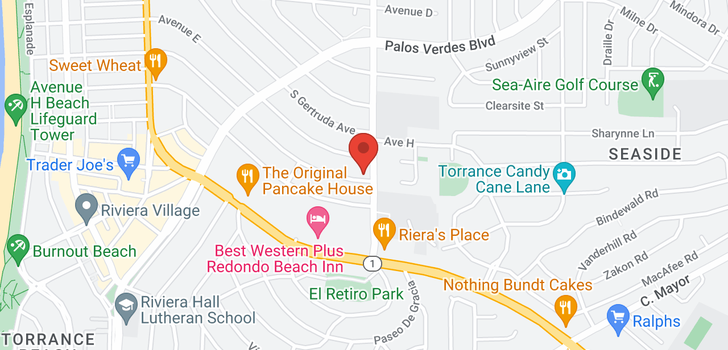 map of 529 Avenue F Redondo Beach, CA 90277